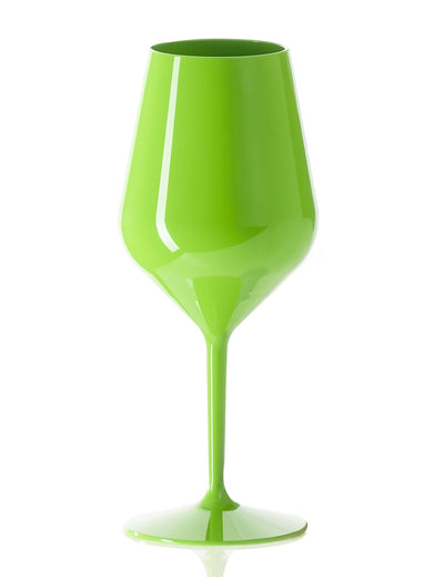Zelen kozarec za vino na peclju 47 cl