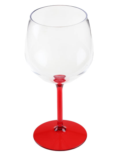 Rdeč koktajlni kozarec v obliki balona 58,2 cl