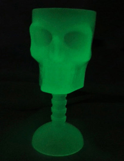 Fosforescentno lobanjo steklo 18 cm