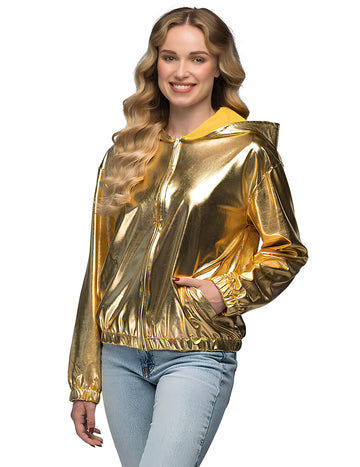 Jakna z zlatimi kapucami za odrasle