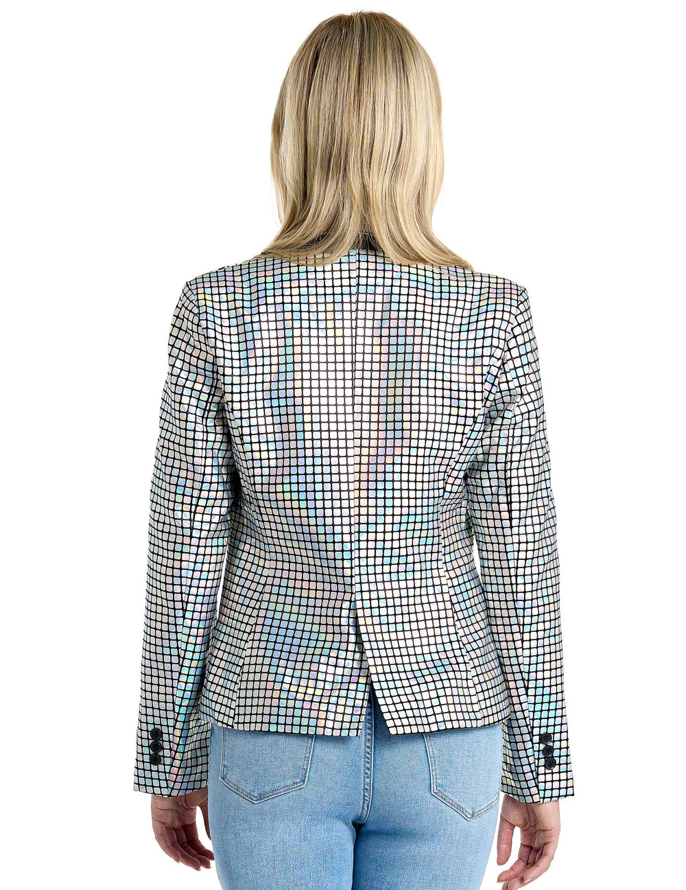 Vue de dos de la veste blazer discoballer Suitmeister
