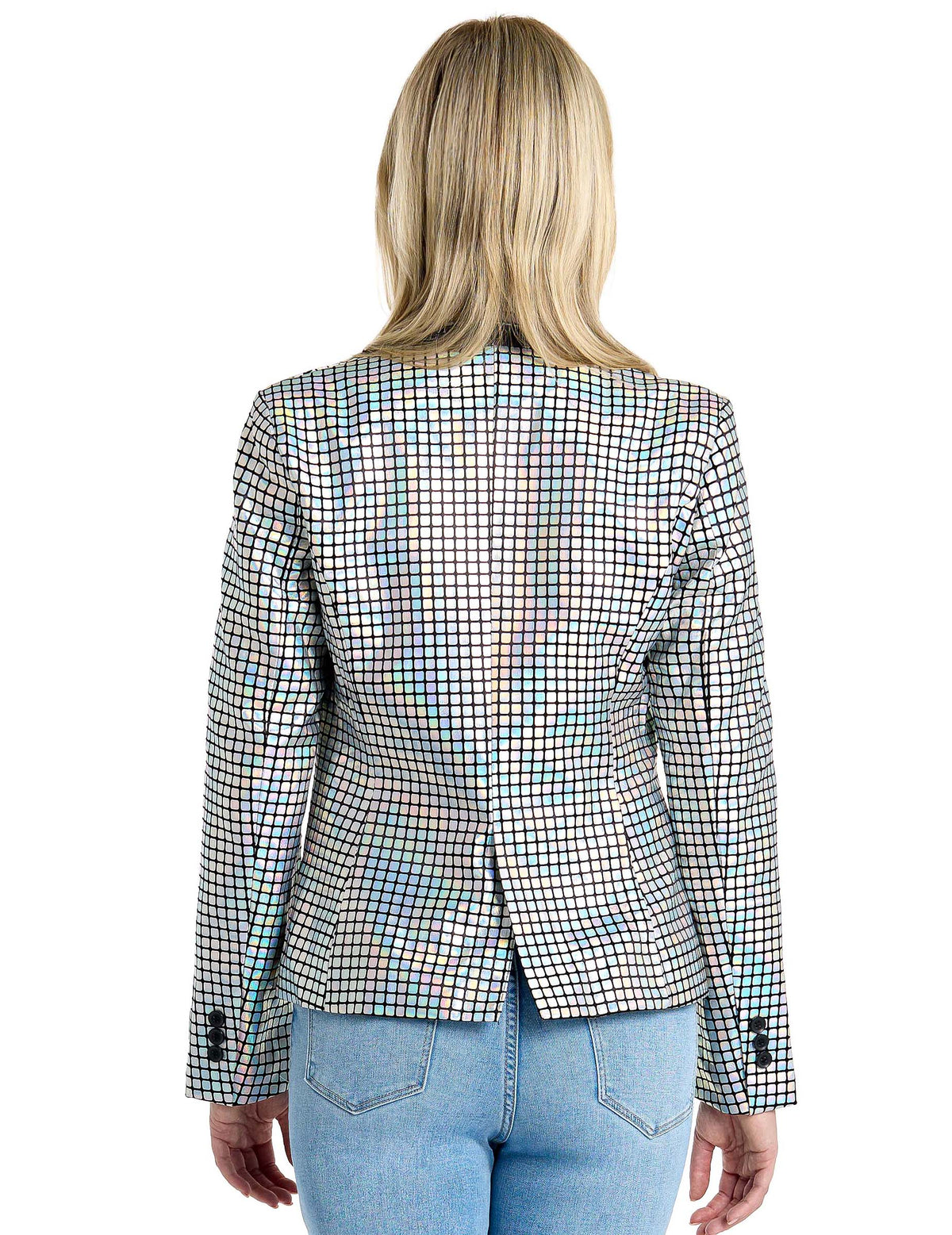Vue de dos de la veste blazer discoballer Suitmeister
