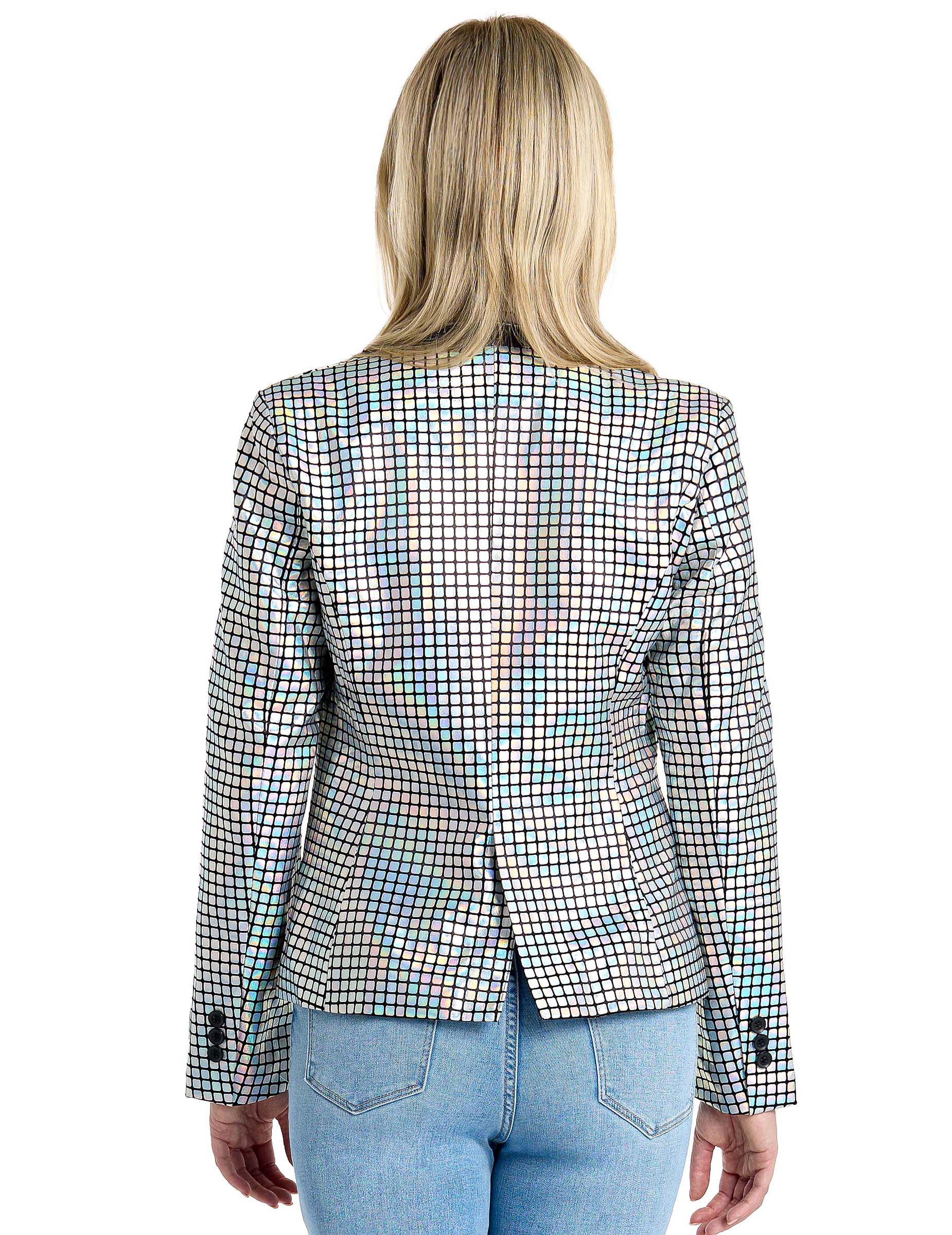 Vue de dos de la veste blazer discoballer Suitmeister