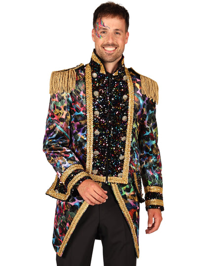 Vrhunska moška karnevalska jakna v neonskih barvah