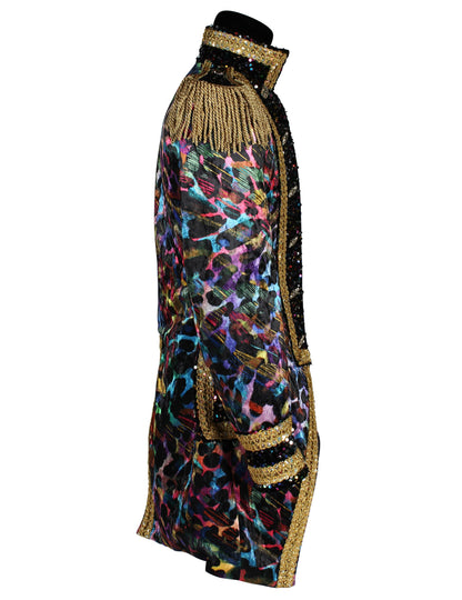 Vrhunska moška karnevalska jakna v neonskih barvah