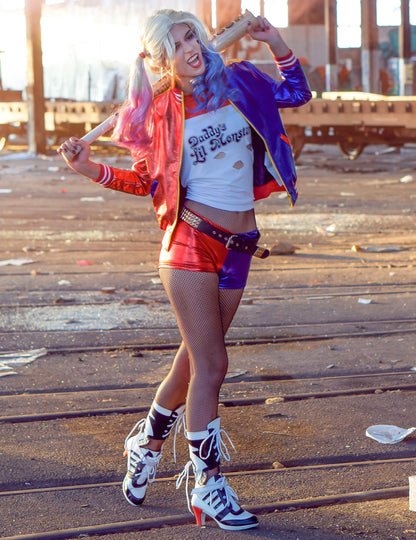 Integrirana jakna in majica Harley Quinn Suicide Woman