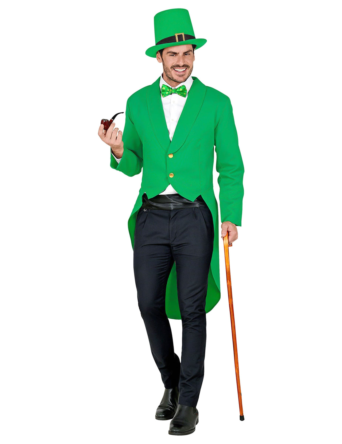 Veste queue de pie St Patrick pour homme verte