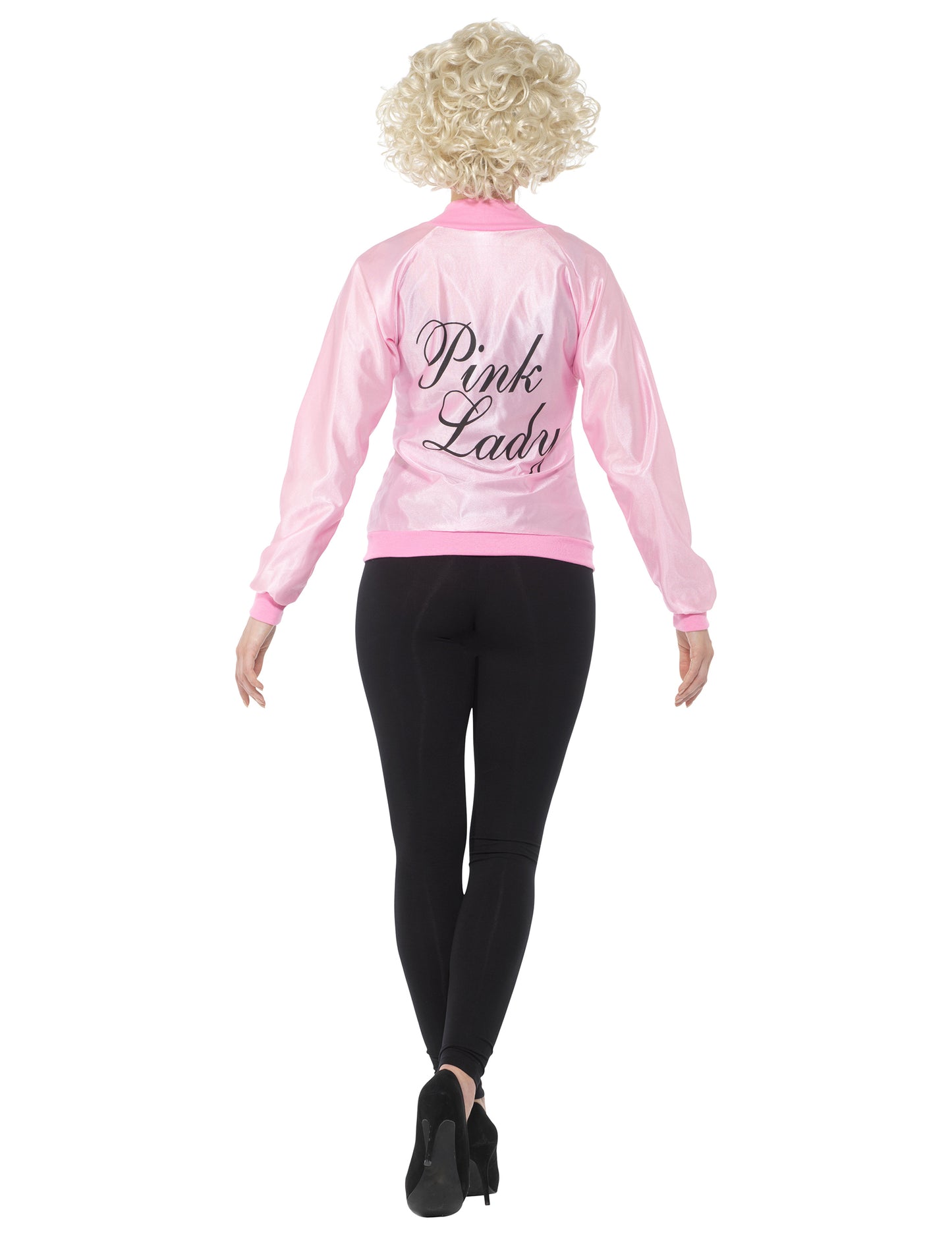 Ženska iz roza jakne iz petdesetih let prejšnjega stoletja