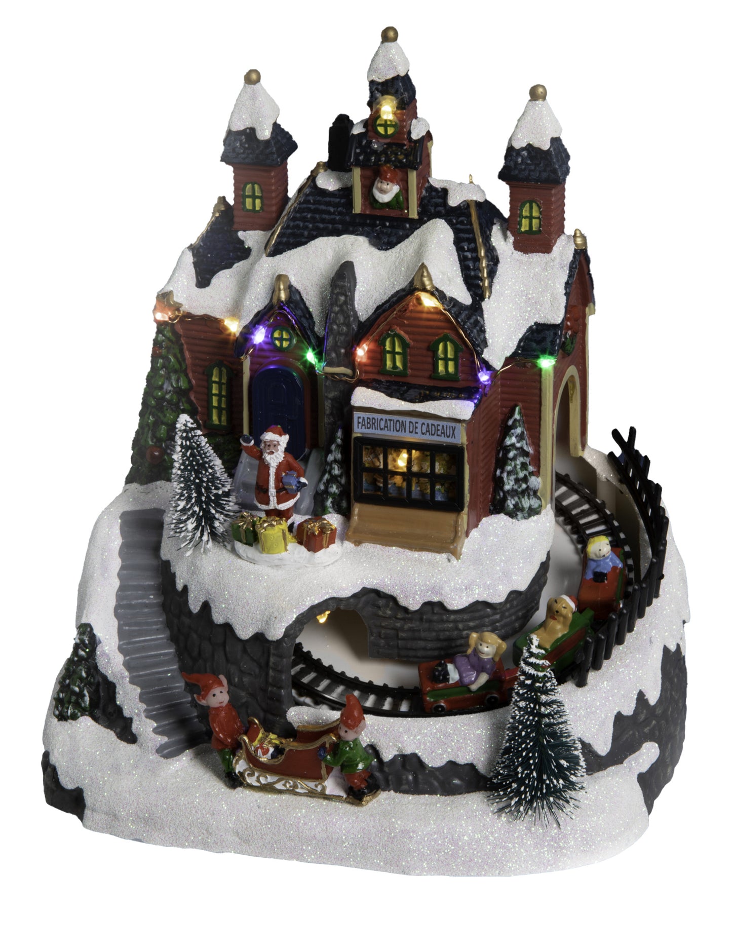 Božična delavnica vas 20 x 19 cm animirani in glasbeni