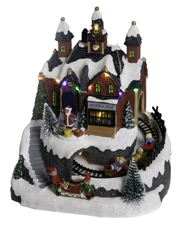 Božična delavnica vas 20 x 19 cm animirani in glasbeni