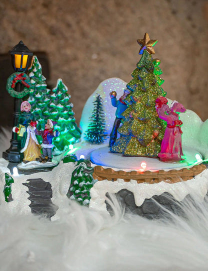 Svetlo božično vas 18 x 12 x 13 cm