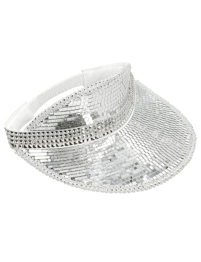 Visière disco boule à facettes adulte