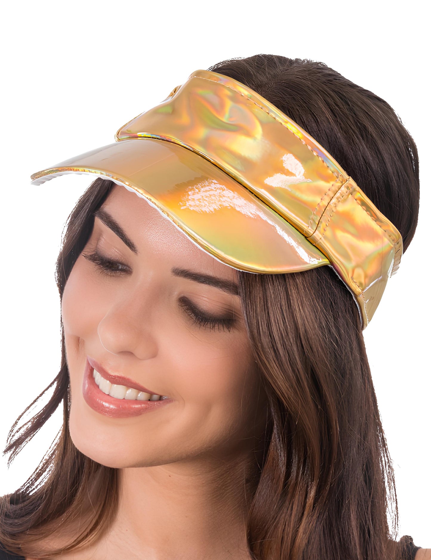 Zlata iridescentna vizir za odrasle 