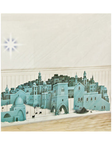 Stenska dekoracija Zvezda Betlehema večbarvna 85x165 cm 